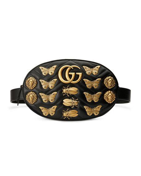 gucci matelassé insects lion belt bag|Gucci handbags online.